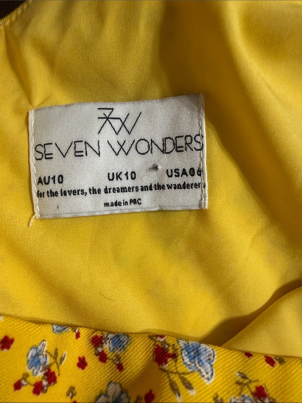 Yellow Floral One-Shoulder Ruffle Mini Dress - Picture 2 of 3